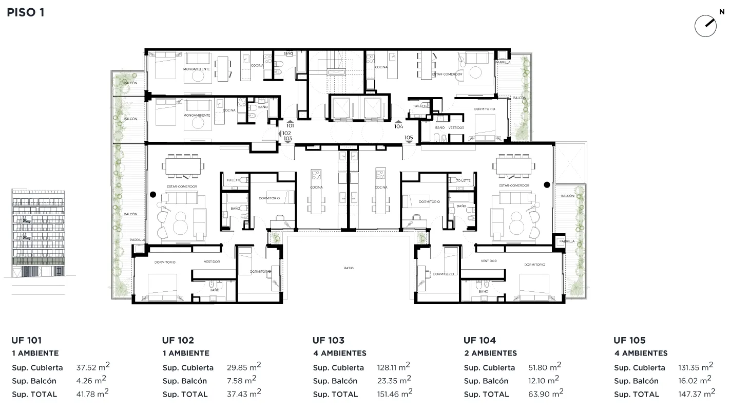 HABITA Freire Planta Piso 1