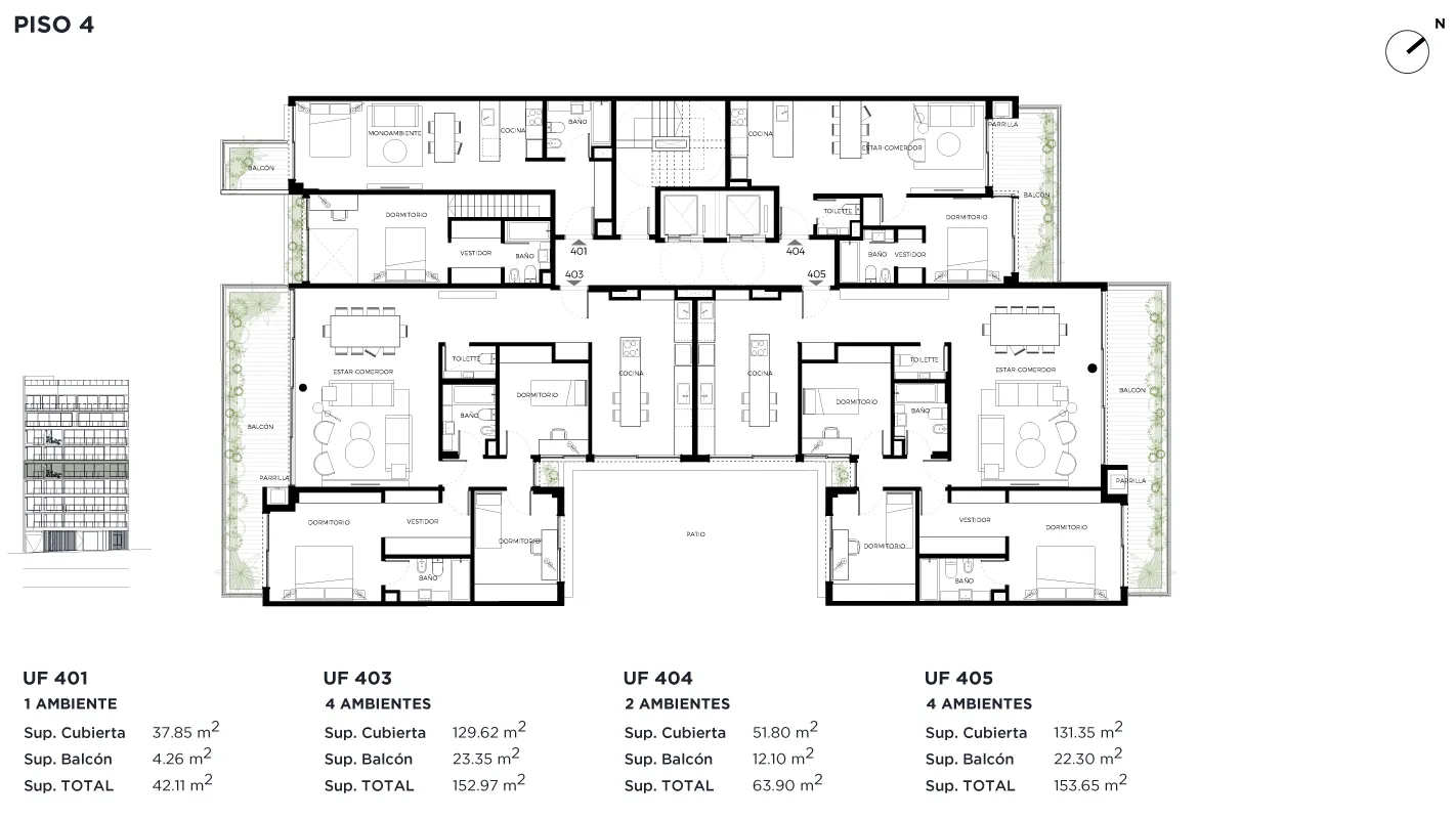 HABITA Freire Planta Piso 4